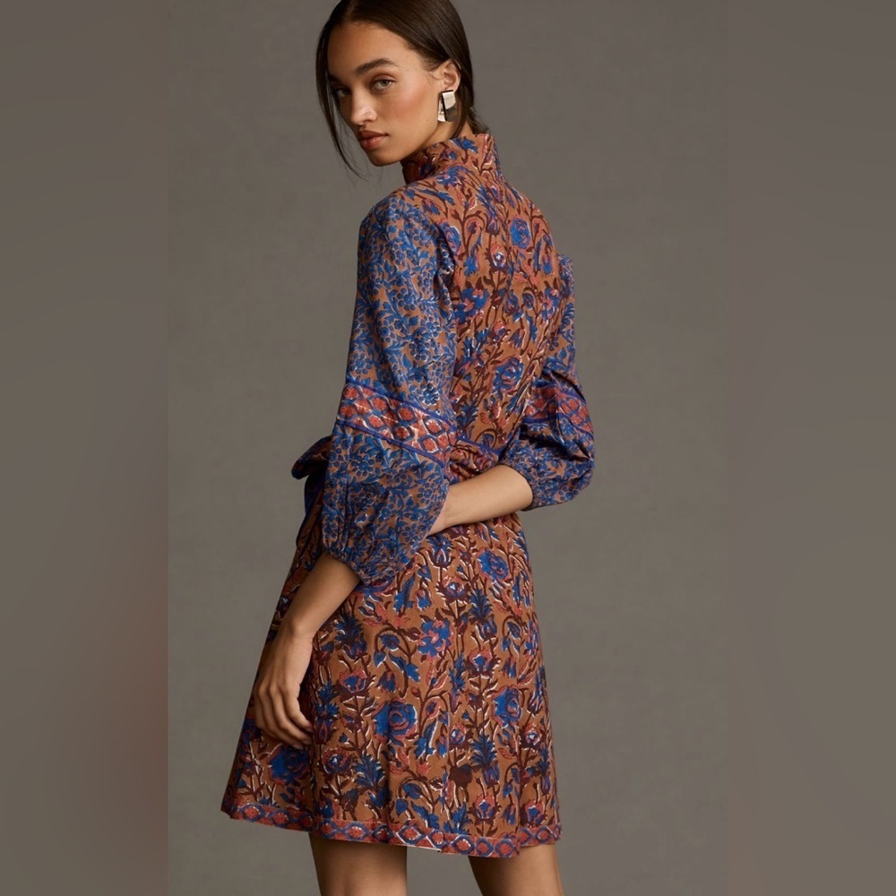 Anthropologie x Sue Sartor Flounce Shorty Dress Size Small NWT - Picture 3 of 15